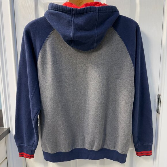 New England Patriots NFL Navy Full Zip Hoodie Large Pats Logo Size Medium - Picture 5 of 8